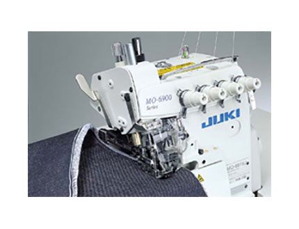 Máquina industrial overloock de cinco hilos para géneros gruesos Juki MO-6916G