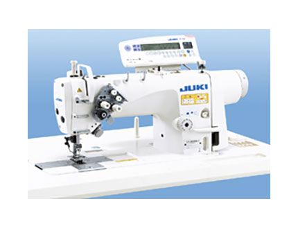 Máquina de coser industrial de dos agujas fijas.  Juki LH-3528ASF-7WB