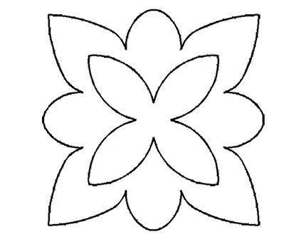 Plantillas Acetato Flor Puntas Rectas y Redondas