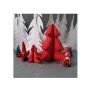 Frou-frou. Kit de costura DIY Árboles de Navidad rubí brillantes 