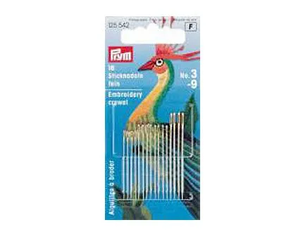 Agujas Para Bordar A Mano Surtidas Nº 3 - 9