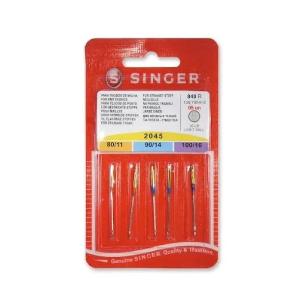 Agujas Singer 2045 80/11 90/14 100/ 16 