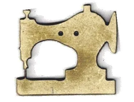 Botón Madera Máquina de Coser