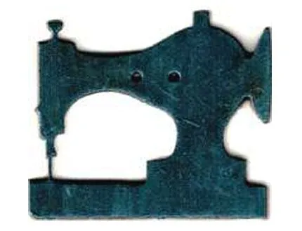 Botón Madera Pintada Máquina de Coser