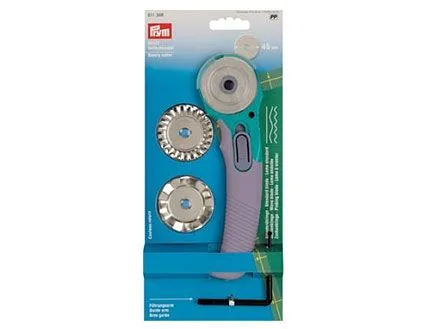 Cúter Rotativo Ergonómico 3 Cuchillas para Patchwork