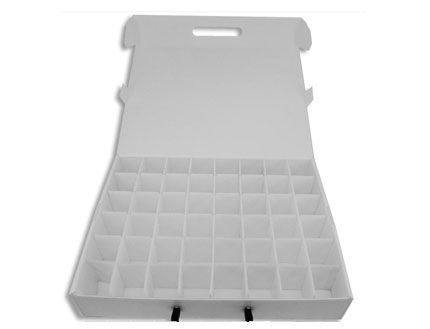 Maleta 48 carretubos para  hilo de 1000 metros.