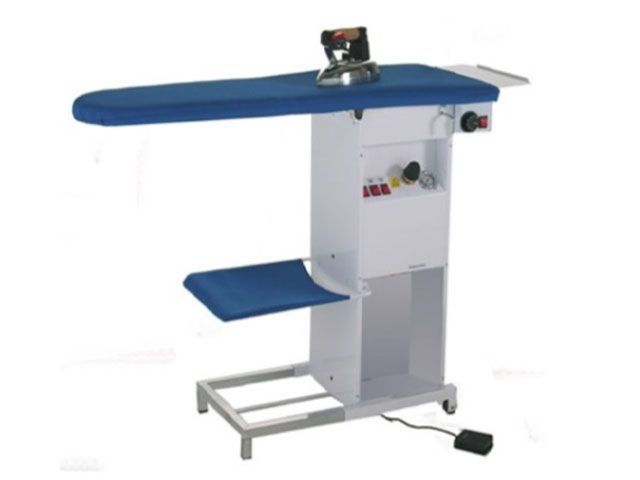 Mesa de planchar con plato caliente y generador