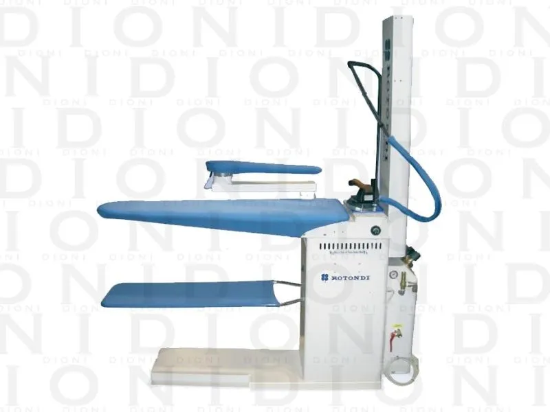 MESA DE PLANCHA PARA ABRIR COSTURAS CON CALENTADO PLATO Y ASPIRACIÓN ROTONDI 400/SMC