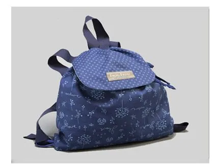 Ligera Mochila de niño azul intenso Odonata.  