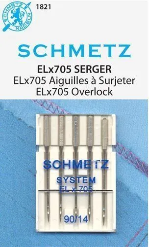 Agujas Schmetz Overlock Serger ELx705 90/14