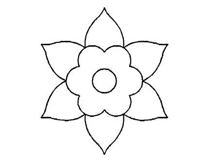 Plantilla Acetato Flor Puntas