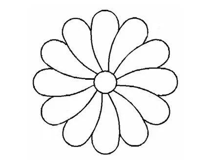 Plantilla Acetato Flor Puntas Redondas