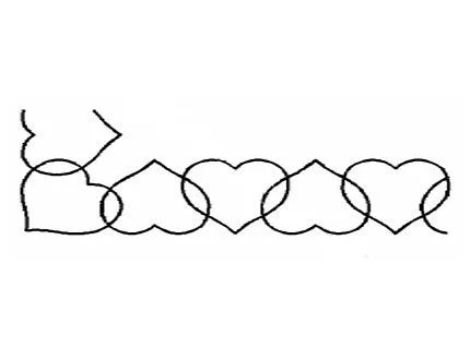 Plantilla Borde Corazones