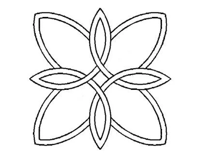 Plantilla Celtic Doble Flor