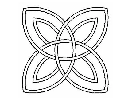 Plantilla Celtic Doble Ocho Puntas