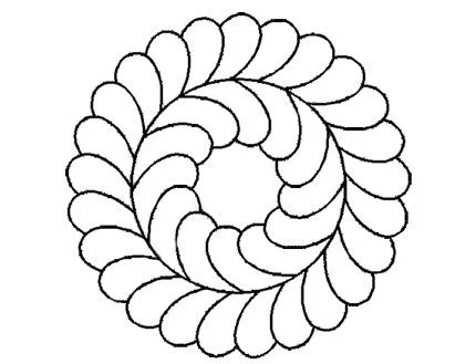 Plantilla Circulo Plumas