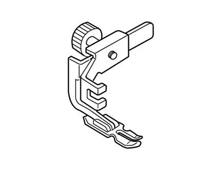 Prensatelas de cremalleras atornillado