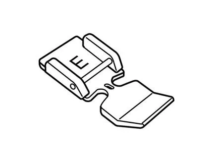 Prensatelas de cremalleras E de Janome