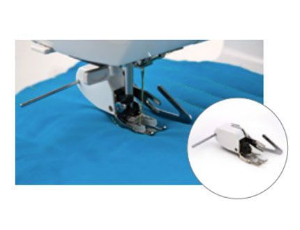 Prensatelas doble arrastre con guía de acolchados