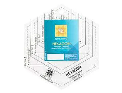 Regla Acrílica Hexágonos