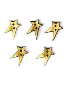 Botón Madera 5 Estrellitas