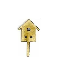 Botón Madera Pajarera