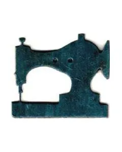 Botón Madera Pintada Máquina de Coser