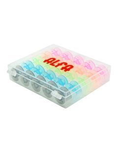 Caja de 25 canillas de colores Alfa