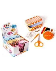 Cajita Metálica Costurero Lunares - 18 Unidades