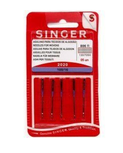  5 unidades Agujas universales 100/16 tejidos de algodón