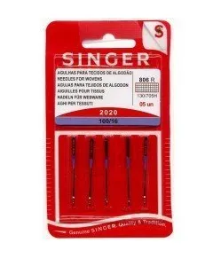  5 unidades Agujas universales 100/16 tejidos de algodón