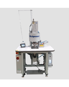 Máquina semiautomática  de soldadura  goma de mascarilla plegada