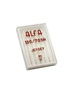 Estuche de 5 Agujas Alfa Jersey Número 80