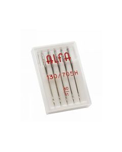 Estuche de 5 Agujas Alfa Número 80