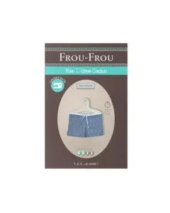 Frou-foru. Kit de costura pantalón corto pizarra ceniza Odonata      