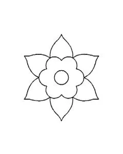 Plantilla Acetato Flor Puntas