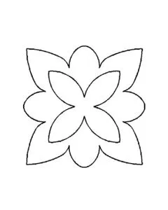 Plantillas Acetato Flor Puntas Rectas y Redondas