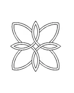 Plantilla Celtic Doble Flor
