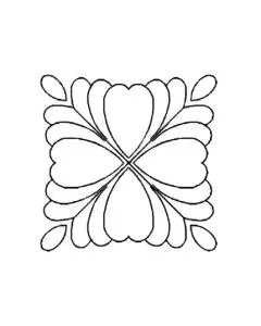 Plantilla Flor de Plumas